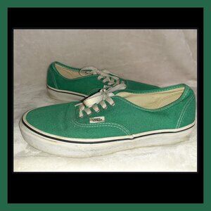 VANS OLD SCHOOL SNEAKERS GREEN TB4R CLASSIC SKATE SHOES~MENS SIZE 9 WOMENS 10.5